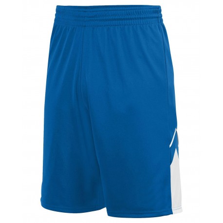 1169 Augusta Drop Ship 1169 Youth Alley Oop Reversible Short ROYAL/ WHITE