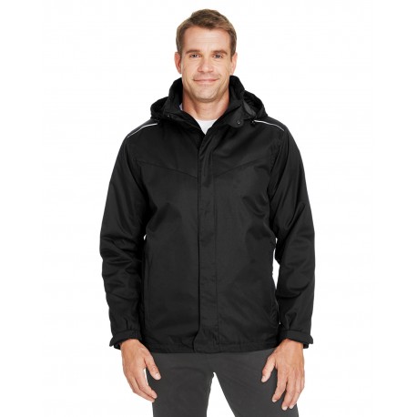 88205 Core 365 88205 Men's Region 3-In-1 Jacket With Fleece Liner 