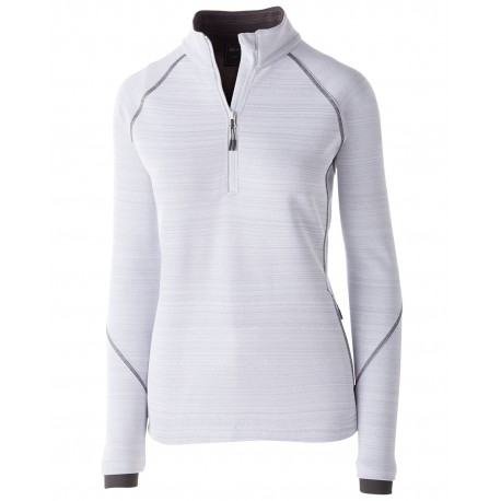 229741 Holloway 229741 Ladies' Dry-Excel Bonded Polyester Deviate Pullover WHITE