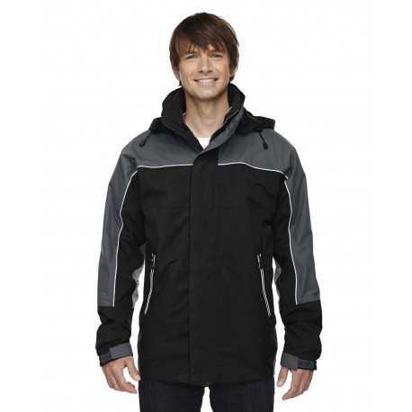 88052 North End 88052 Adult 3-In-1 Seam-Sealed Mid-Length Jacket With Piping 