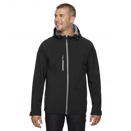88166 North End 88166 Men's Prospect Two-Layer Fleece Bonded Soft Shell Hooded Jacket 