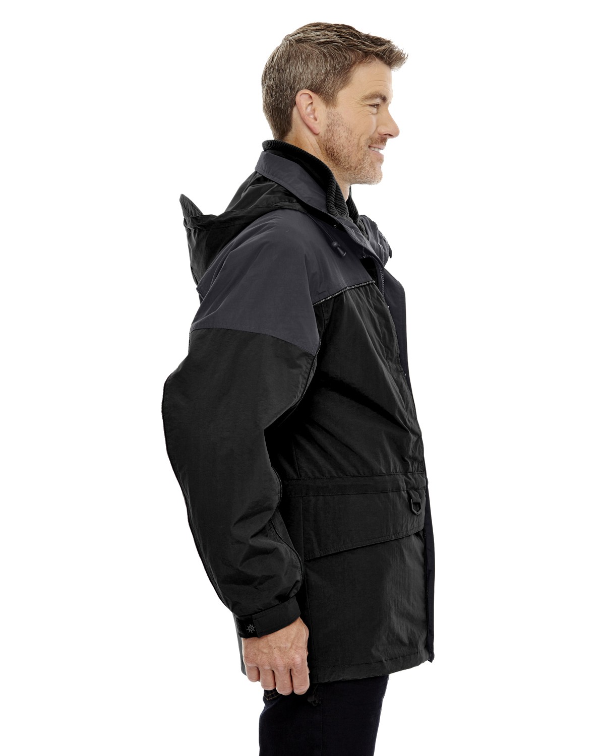North End 88006 Adult 3-In-1 Two-Tone Parka