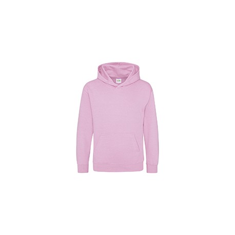 JHY001 Just Hoods By AWDis JHY001 Youth 80/20 Midweight College Hooded Sweatshirt BABY PINK