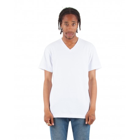 SHVEE Shaka Wear SHVEE Adult 6.2 Oz., V-Neck T-Shirt WHITE