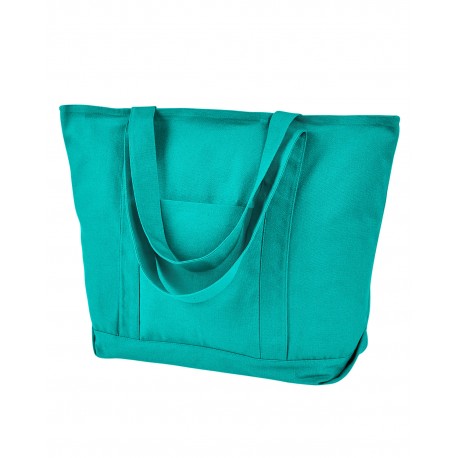 8879 Liberty Bags 8879 Seaside Cotton Pigment-Dyed Xl Canvas Boat Tote SEAFOAM GREEN