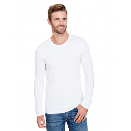 AN6740 Anvil AN6740 Adult Tri-Blend Long-Sleeve T-Shirt WHITE