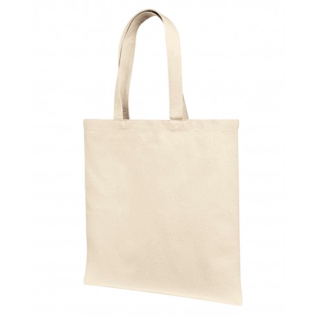 LB85113 Liberty Bags LB85113 12 Oz., Cotton Canvas Tote Bag With Self Fabric Handles NATURAL