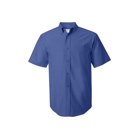 6231 FeatherLite 6231 Short Sleeve Oxford Shirt Tall Sizes FRENCH BLUE