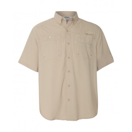 ZP2297 Hilton ZP2297 Baja Short Sleeve Fishing Shirt SAND