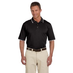 Harriton M210 Adult 6 Oz. Short-Sleeve Pique Polo With Tipping
