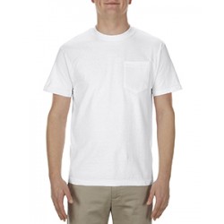 Alstyle AL1305 Adult 6.0 Oz., 100% Cotton Pocket T-Shirt