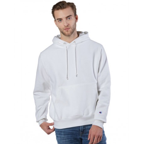 S1051 Champion S1051 Reverse Weave Pullover Hooded Sweatshirt WHITE