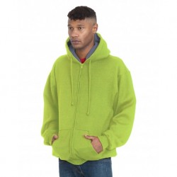 Bayside BA940 Adult Super Heavy Thermal-Lined Full-Zip Hooded Sweatshirt