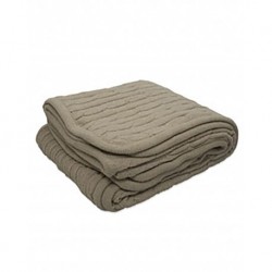 Kanata Blanket CABLE Cable Knit Lambswool Blanket